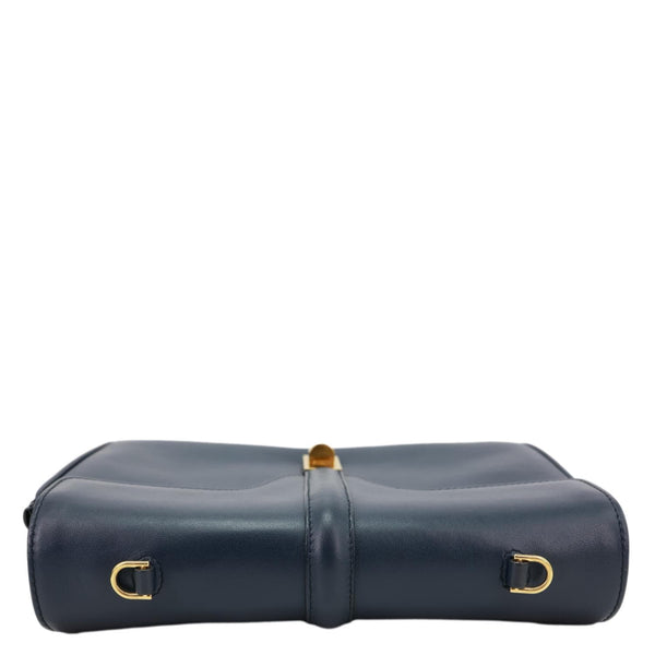 CELINE Soft Teen Leather Shoulder Bag Blue