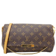 LOUIS VUITTON Favorite MM Monogram Canvas Shoulder Bag Brown