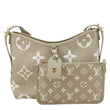 LOUIS VUITTON Carryall PM Monogram Empreinte Leather Shoulder Bag Beige