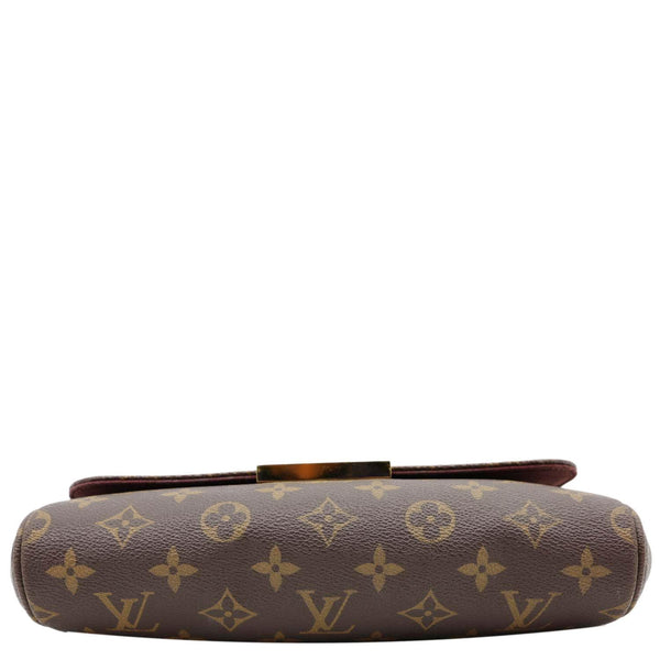 LOUIS VUITTON Favorite MM Monogram Canvas Shoulder Bag Brown