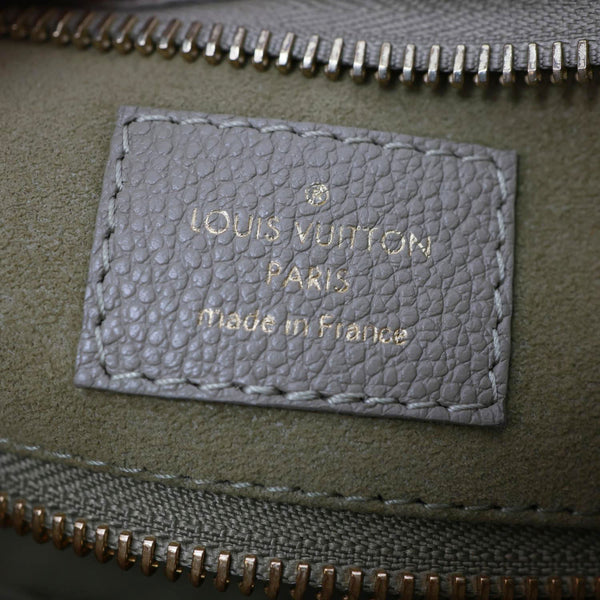 LOUIS VUITTON Carryall PM Monogram Empreinte Leather Shoulder Bag Beige