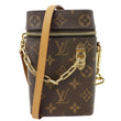LOUIS VUITTON Legacy Monogram Canvas Phone Box Brown