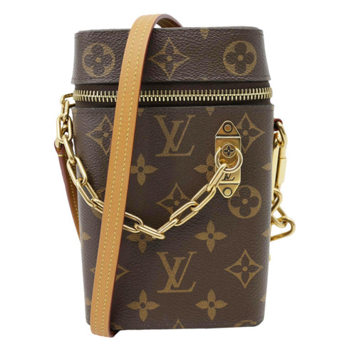 LOUIS VUITTON Legacy Monogram Canvas Phone Box Brown