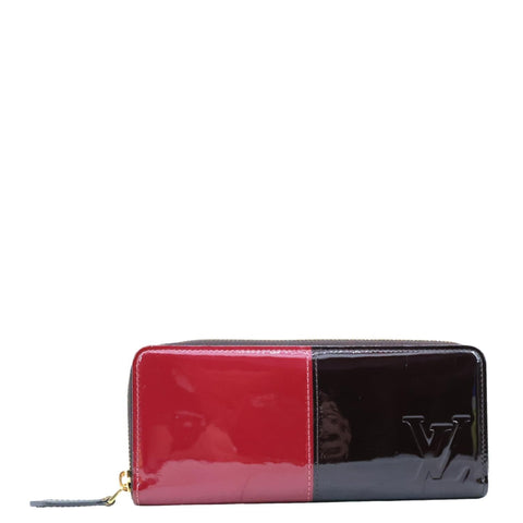 LOUIS VUITTON Portefeuille Miroir Patent Leather Long Wallet Magenta