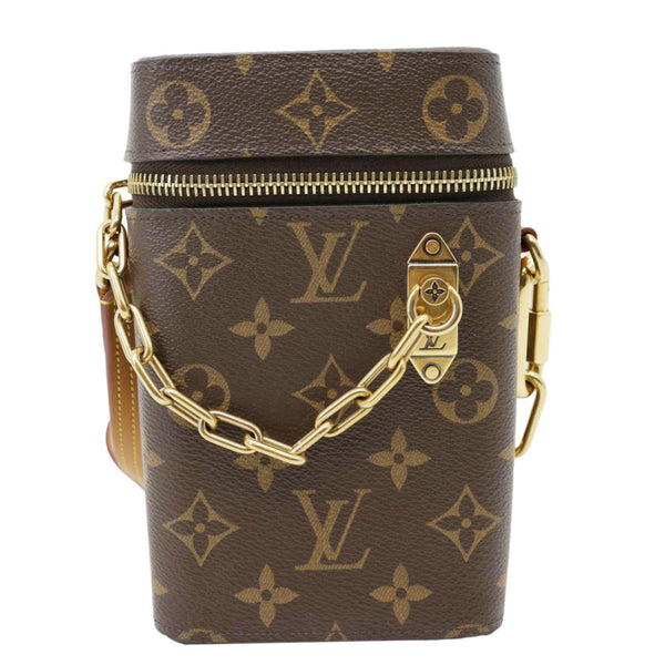 LOUIS VUITTON Legacy Monogram Canvas Phone Box Brown