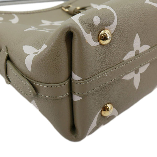 LOUIS VUITTON Carryall PM Monogram Empreinte Leather Shoulder Bag Beige