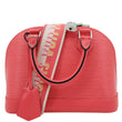LOUIS VUITTON Alma BB Epi Leather Satchel Crossbody Bag Pink