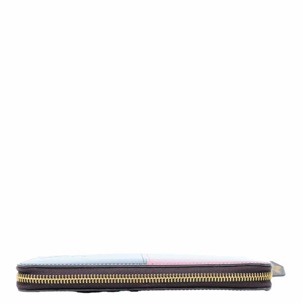 LOUIS VUITTON Portefeuille Miroir Patent Leather Long Wallet Magenta