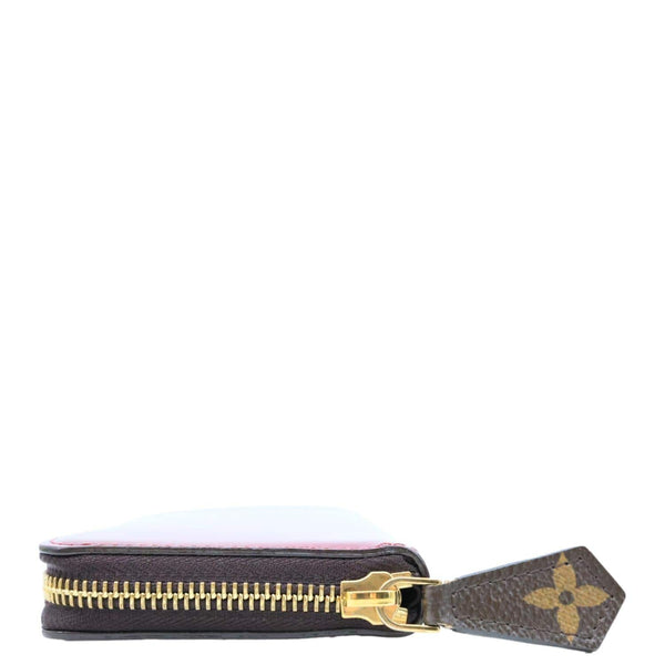 LOUIS VUITTON Portefeuille Miroir Patent Leather Long Wallet Magenta