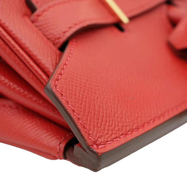 HERMES Birkin 35 Togo Leather Tote Bag Red