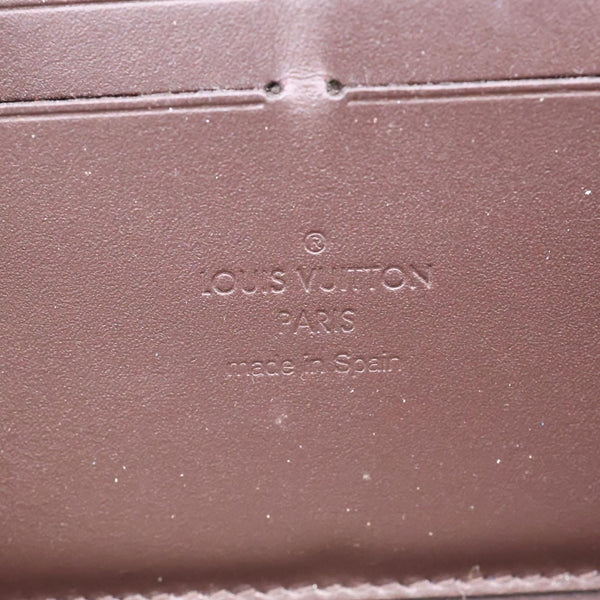 LOUIS VUITTON Portefeuille Miroir Patent Leather Long Wallet Magenta