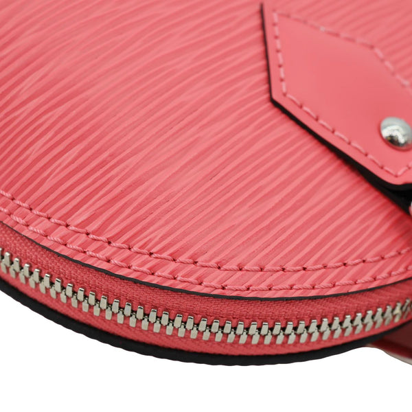 LOUIS VUITTON Alma BB Epi Leather Satchel Crossbody Bag Pink