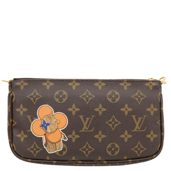 LOUIS VUITTON Multi Pochette Accessoires Monogram Canvas Crossbody Bag Brown