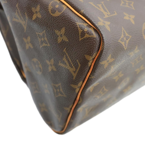 LOUIS VUITTON Speedy 30 Monogram Canvas Satchel Bag Brown
