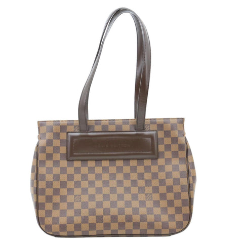 LOUIS VUITTON Parioli PM Damier Ebene Tote Shoulder Bag Brown