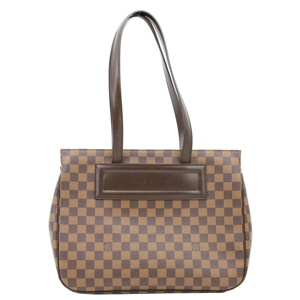 LOUIS VUITTON Parioli PM Damier Ebene Tote Shoulder Bag Brown