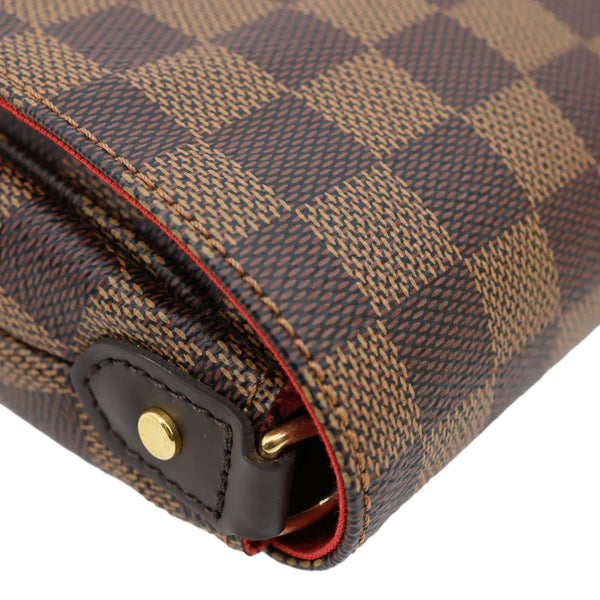 LOUIS VUITTON Favorite MM Damier Ebene Chain Shoulder Bag Brown