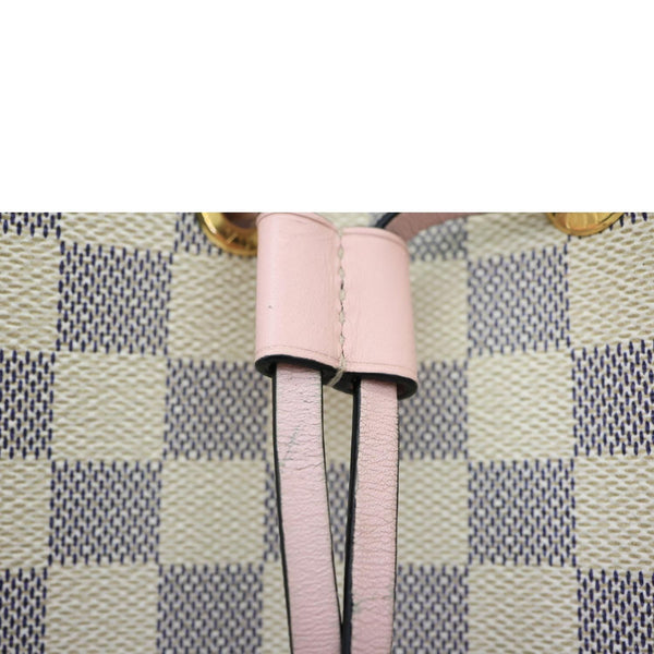 LOUIS VUITTON Neonoe MM Damier Azur Shoulder Bag Pink