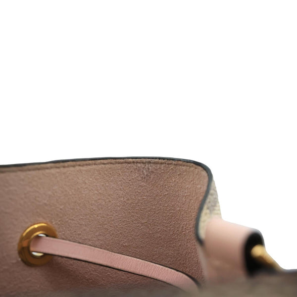 LOUIS VUITTON Neonoe MM Damier Azur Shoulder Bag Pink