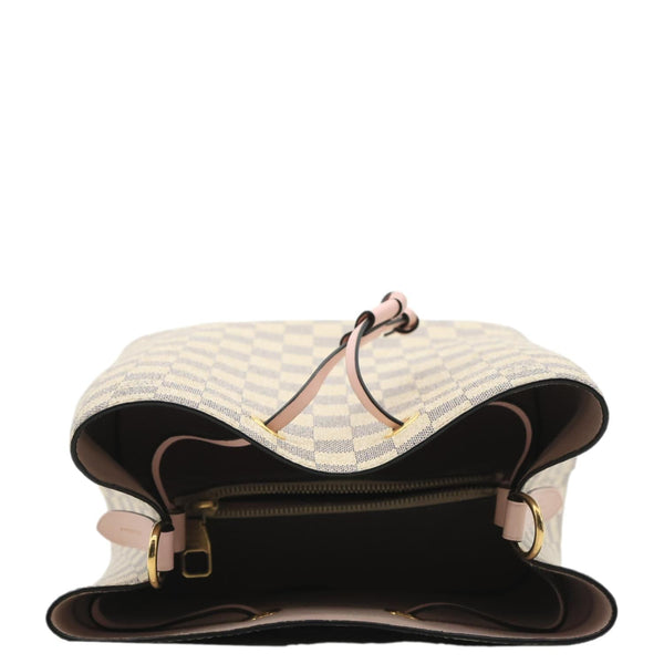 LOUIS VUITTON Neonoe MM Damier Azur Shoulder Bag Pink