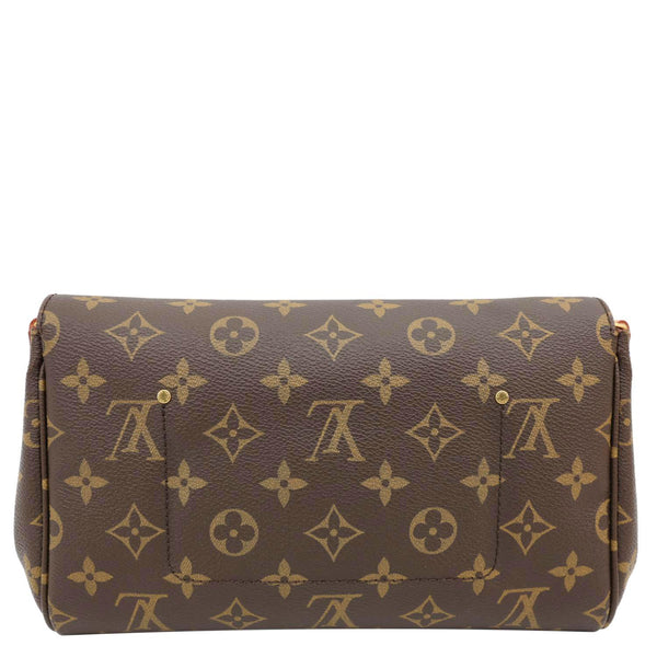 LOUIS VUITTON Favorite MM Monogram Canvas Shoulder Bag Brown