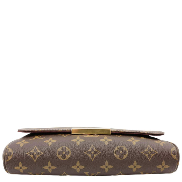 LOUIS VUITTON Favorite MM Monogram Canvas Shoulder Bag Brown