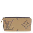 LOUIS VUITTON Giant Monogram Reverse Zippy Wallet Brown