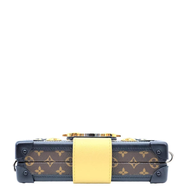 LOUIS VUITTON Parisian Petite Malle Monogram Canvas Shoulder Bag Brown