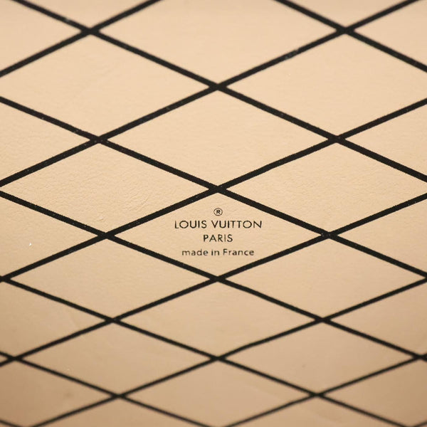 LOUIS VUITTON Parisian Petite Malle Monogram Canvas Shoulder Bag Brown