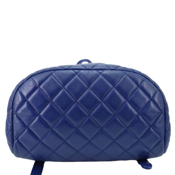 CHANEL Urban Spirit Quilted Lambskin Leather Backpack Bag Blue