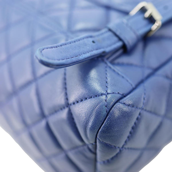 CHANEL Urban Spirit Quilted Lambskin Leather Backpack Bag Blue
