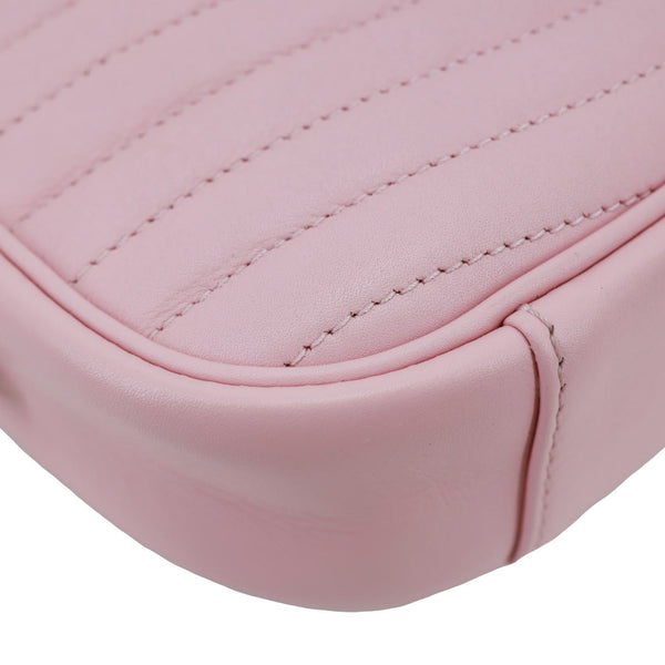 LOUIS VUITTON New Wave Quilted Leather Camera Crossbody Bag Pink