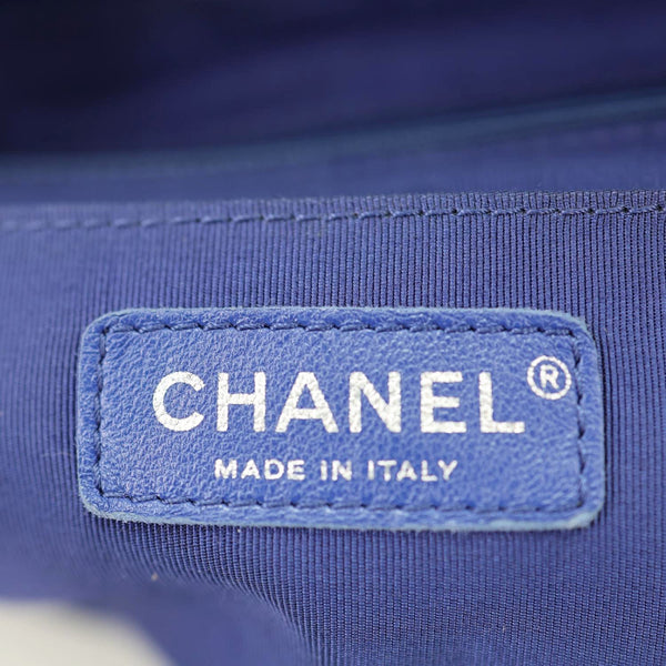 CHANEL Urban Spirit Quilted Lambskin Leather Backpack Bag Blue