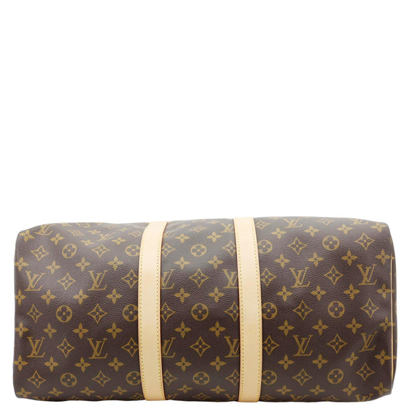 LOUIS VUITTON Keepall 45 Monogram Canvas Travel Bag Brown