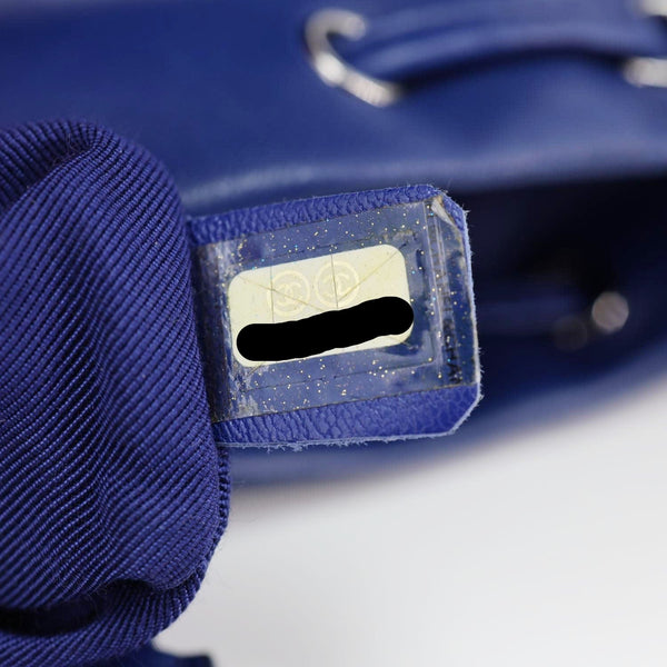 CHANEL Urban Spirit Quilted Lambskin Leather Backpack Bag Blue