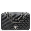 CHANEL Coco Boy Flap Medium Quilted Leather Shoulder Bag Black