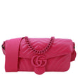 GUCCI GG Marmont Small Leather Shoulder Bag Pink 734814