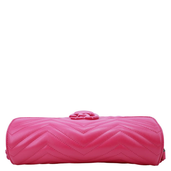 GUCCI GG Marmont Small Leather Shoulder Bag Pink 734814