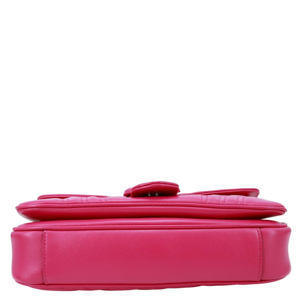 GUCCI GG Marmont Small Leather Shoulder Bag Pink 734814