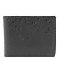 LOUIS VUITTON Amerigo Taiga Leather Wallet Black
