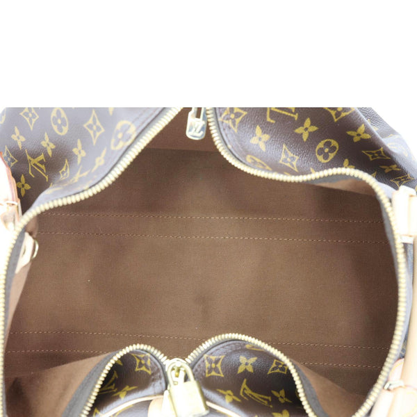 LOUIS VUITTON Keepall 45 Monogram Canvas Travel Bag Brown