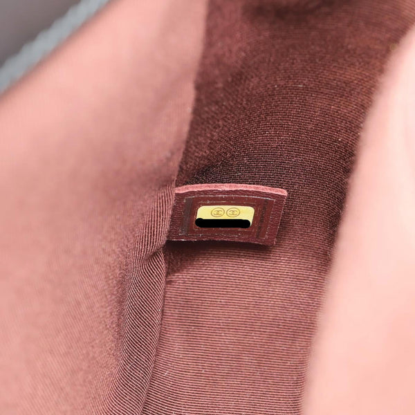 CHANEL Coco Boy Flap Medium Quilted Leather Shoulder Bag Black