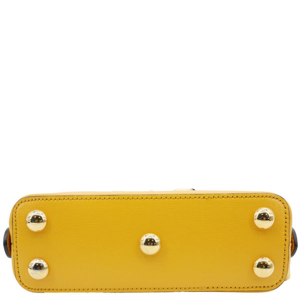GUCCI Horsebit 1955 Mini Leather Crossbody Bag Yellow 640716