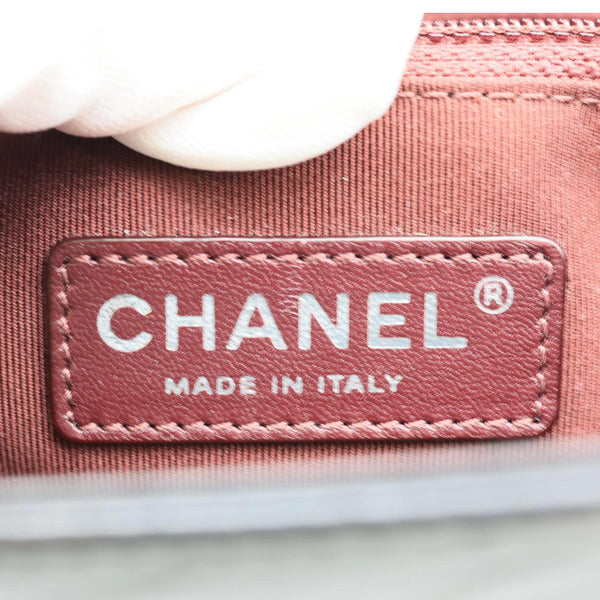 CHANEL Coco Boy Flap Medium Quilted Leather Shoulder Bag Black