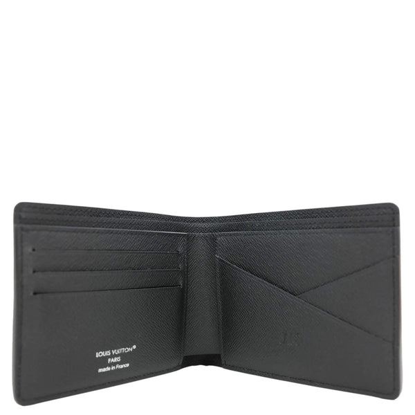 LOUIS VUITTON Amerigo Taiga Leather Wallet Black