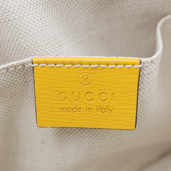 GUCCI Horsebit 1955 Mini Leather Crossbody Bag Yellow 640716