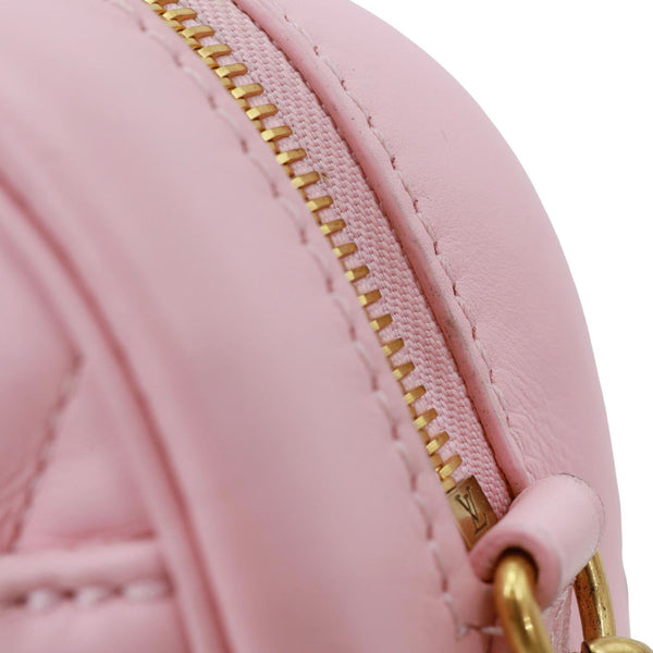 LOUIS VUITTON New Wave Quilted Leather Camera Crossbody Bag Pink