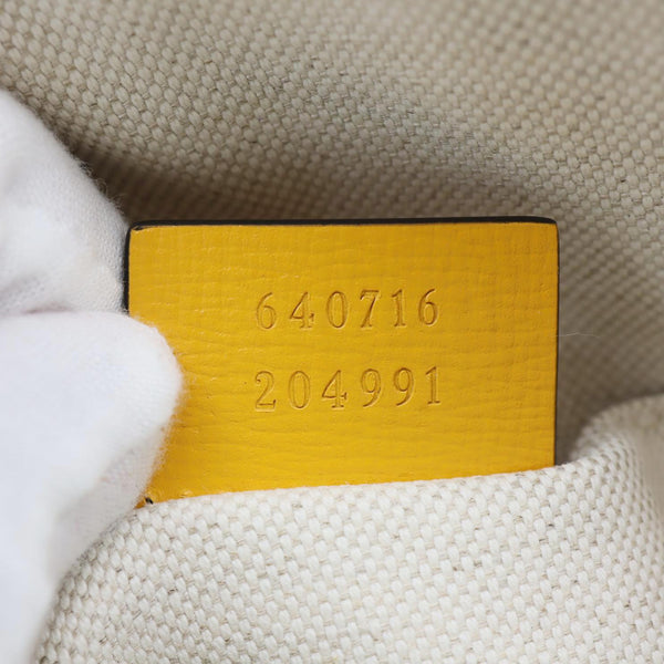 GUCCI Horsebit 1955 Mini Leather Crossbody Bag Yellow 640716