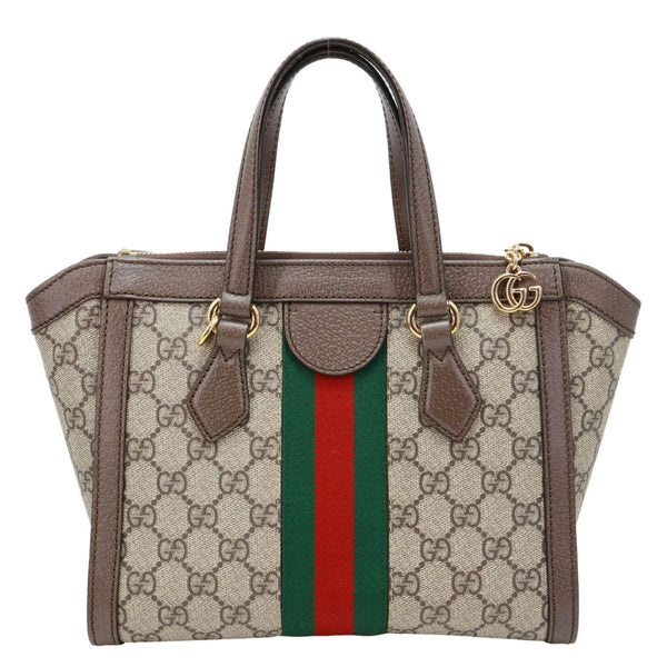 GUCCI Ophidia GG Small Supreme Canvas Tote Bag Beige 547551
