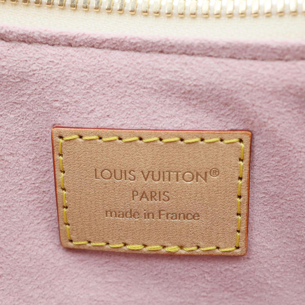 LOUIS VUITTON Slouchy PM Damier Azur Hobo Bag Rose Ballerine